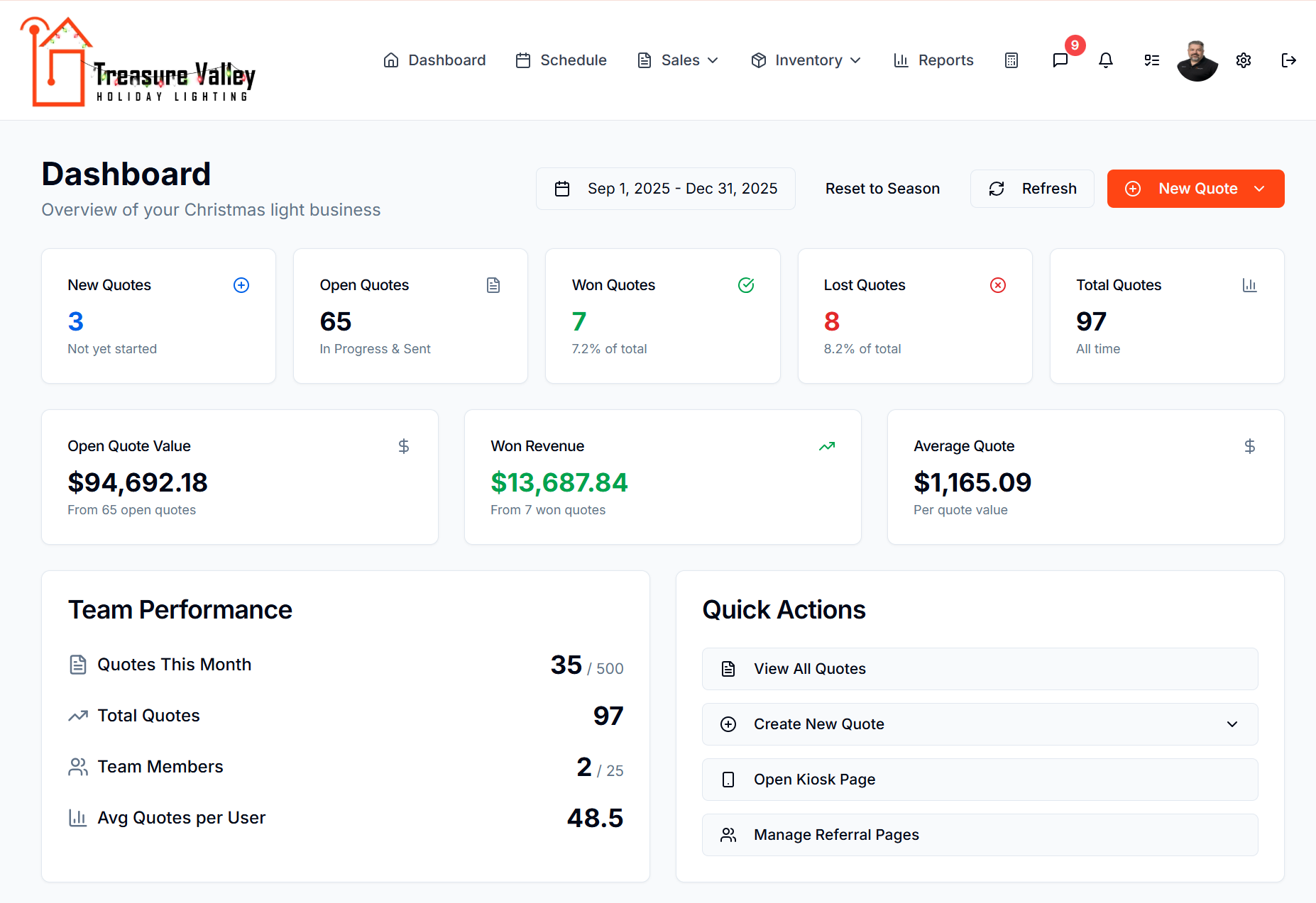 Christmas Light Calculator Platform