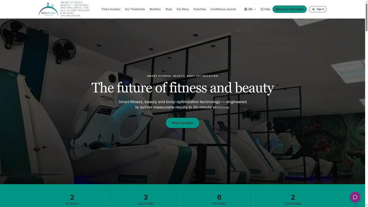 Body Shape & Beauty - Smart Fitness and Beauty Studio Platform