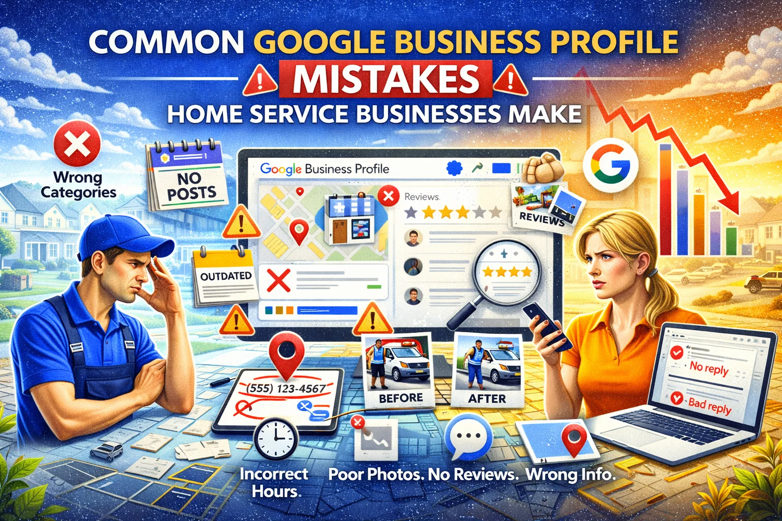 Common Google Business Profile Mistakes Home Service Businesses Make