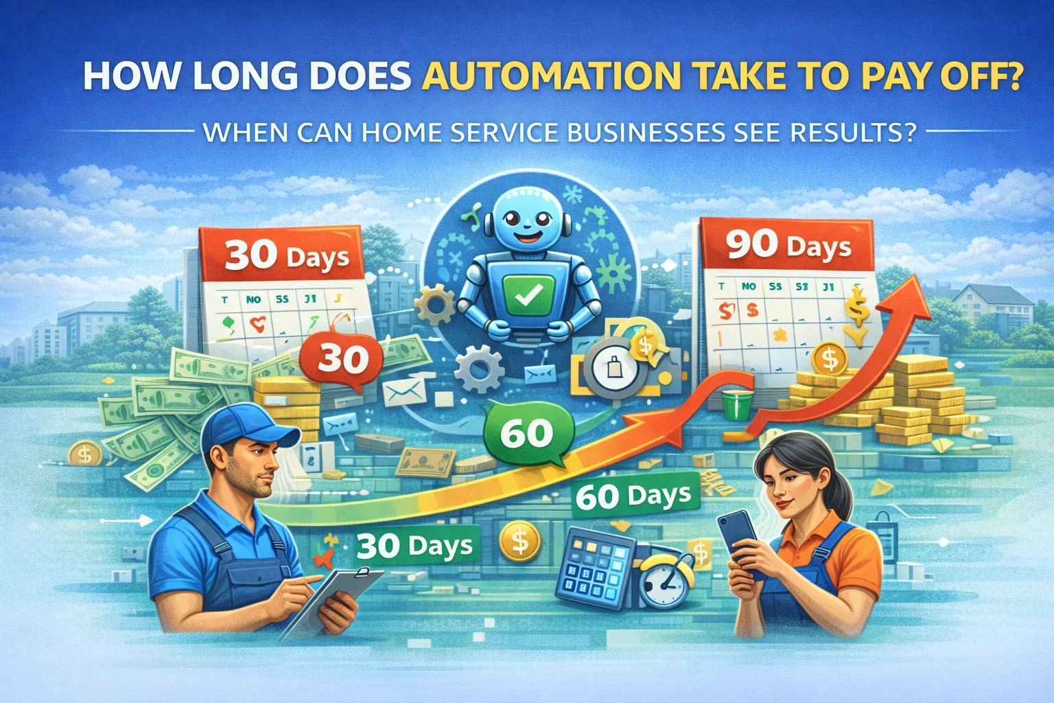 How Long It Takes to See ROI From Automation in a Home Service Business