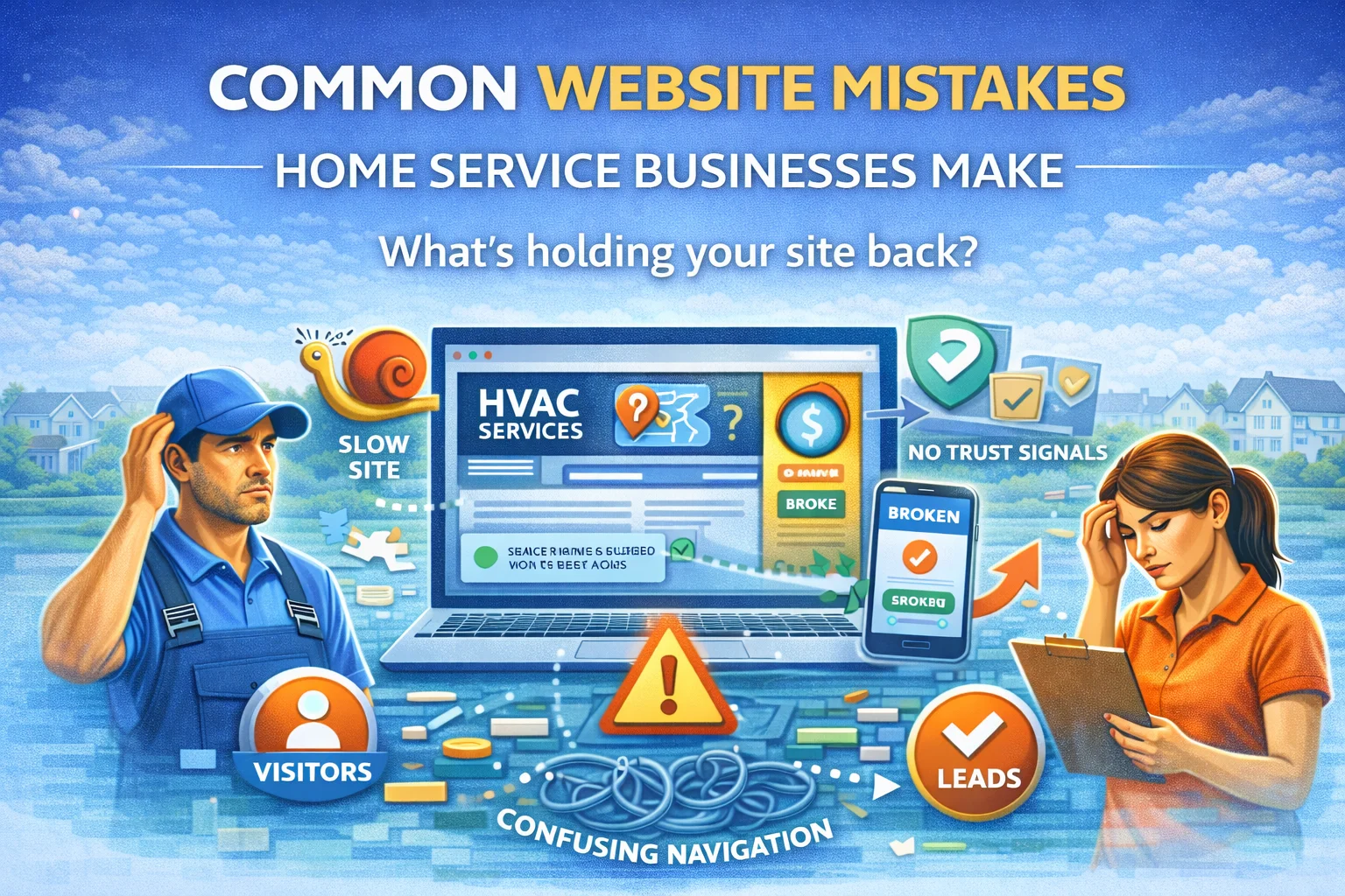 Common Website Mistakes Home Service Businesses Make
