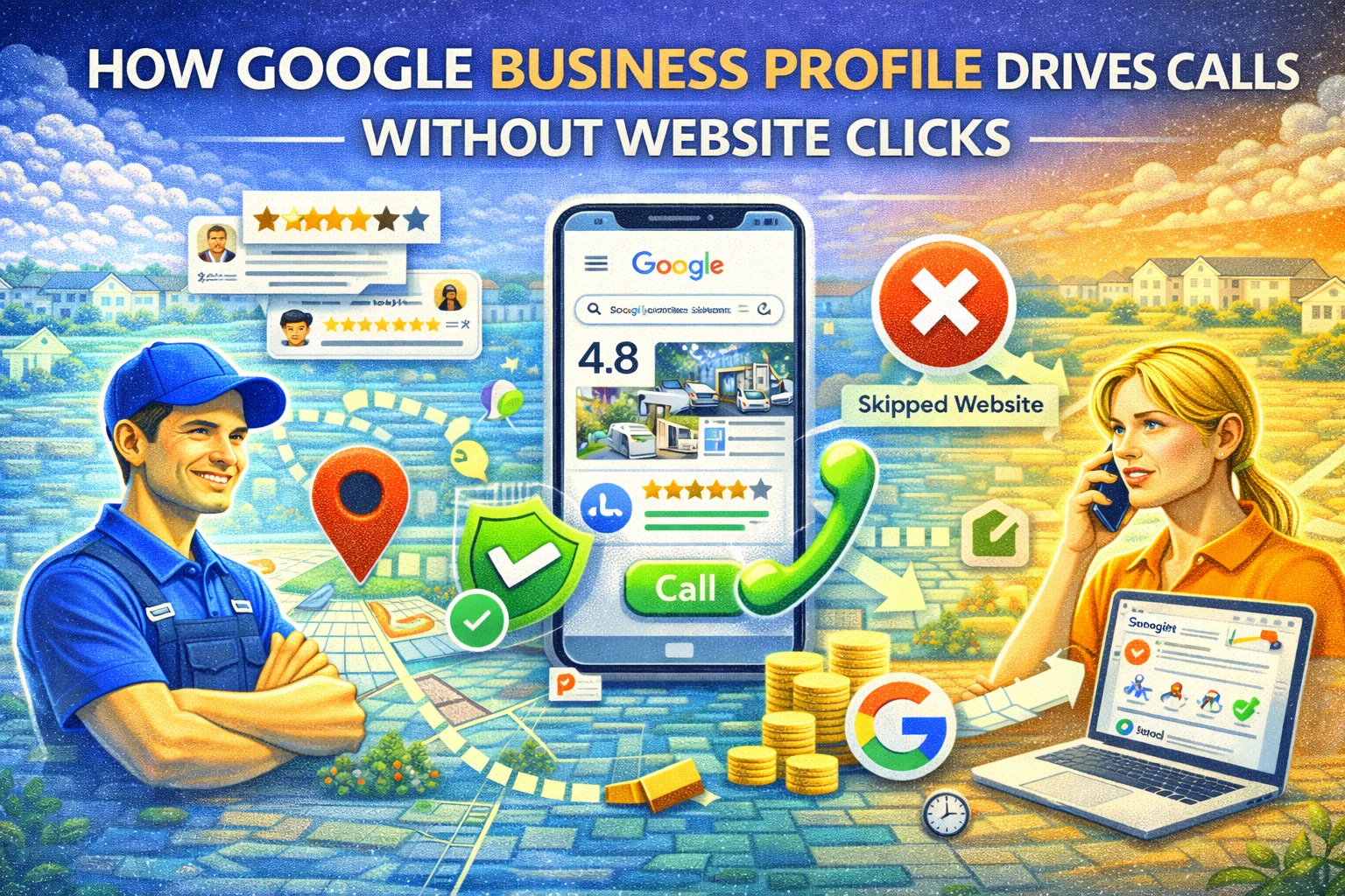 How Google Business Profile Drives Calls Without Website Clicks