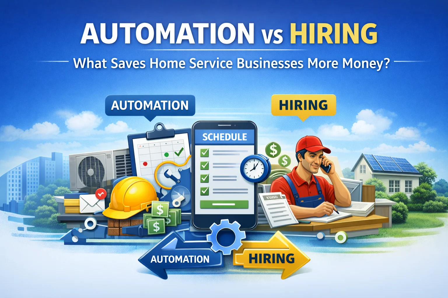 Automation vs Hiring: What Actually Saves Home Service Businesses More Money?