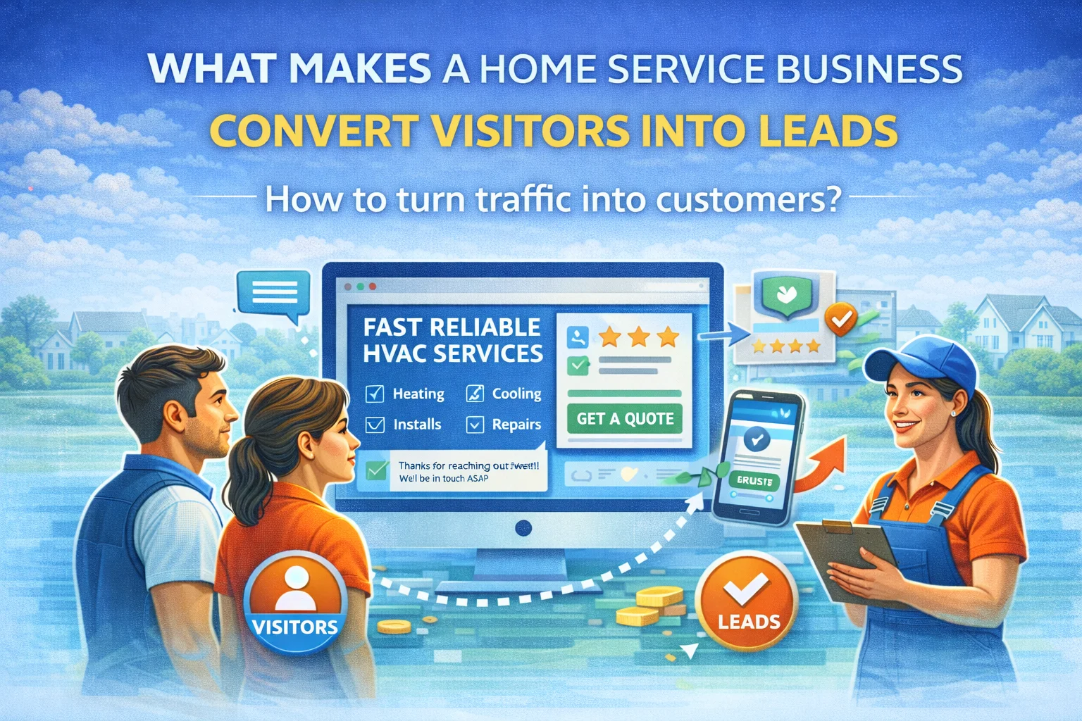 What Makes a Home Service Business Website Convert Visitors Into Leads
