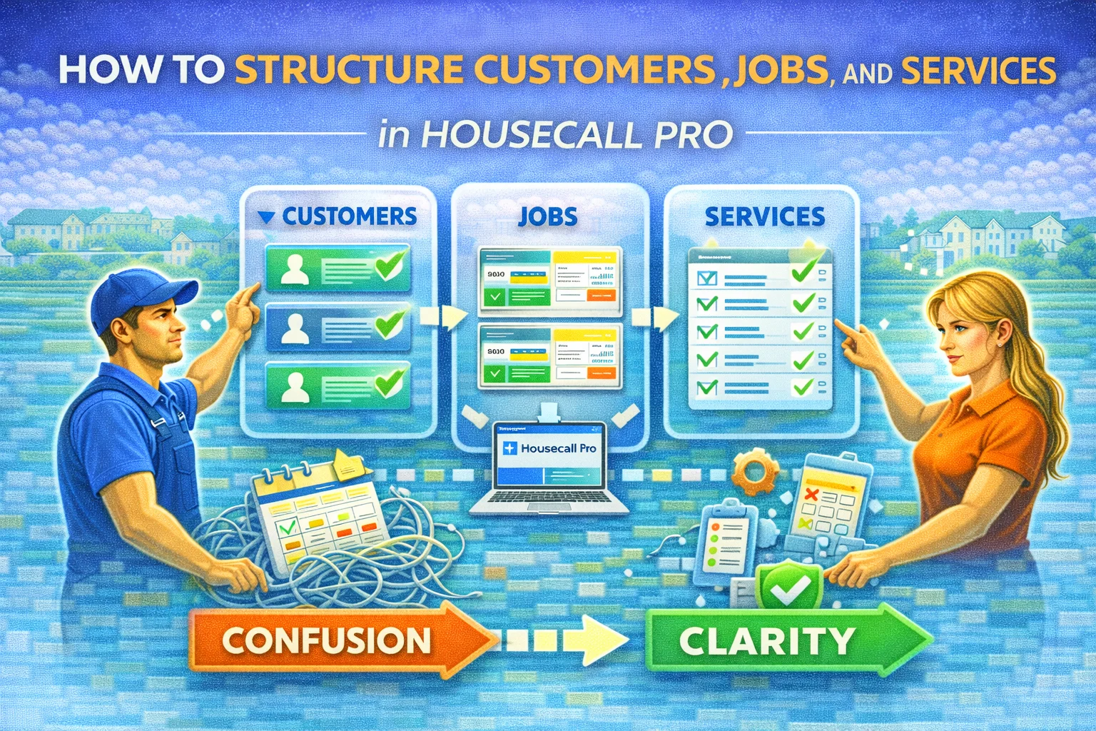 How to Structure Customers, Jobs, and Services in Housecall Pro